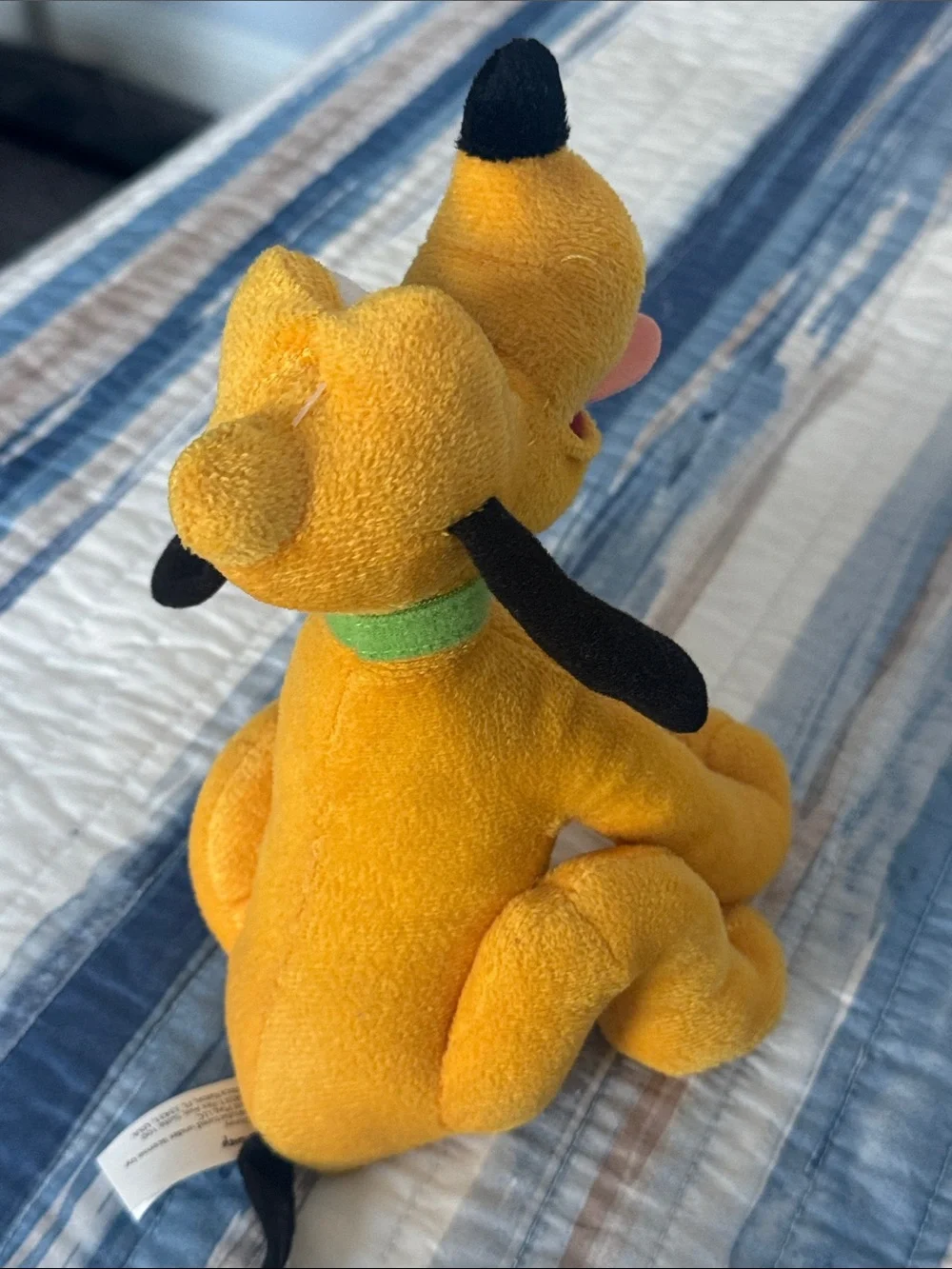 Pluto Plush Dog Toy with Green Collar - Soft Toy